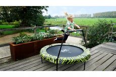 Батут Exit Tiggy з ручкою ø140cm black/green